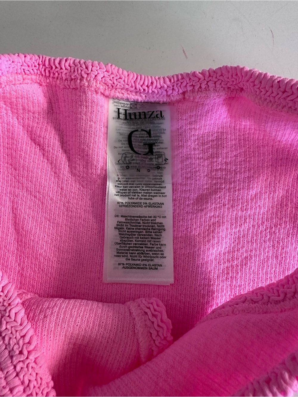 Hunza G Strap Bikini bubblegum - Picture 11 of 11